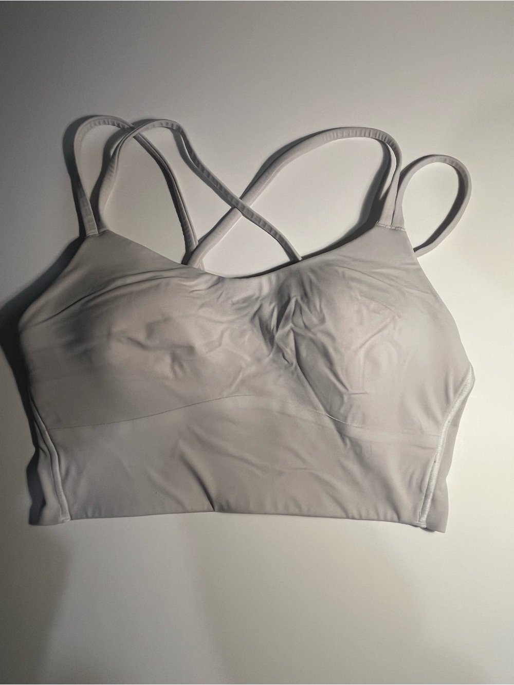 LULULEMON Gray Strappy Sports Bra / approximately size 4